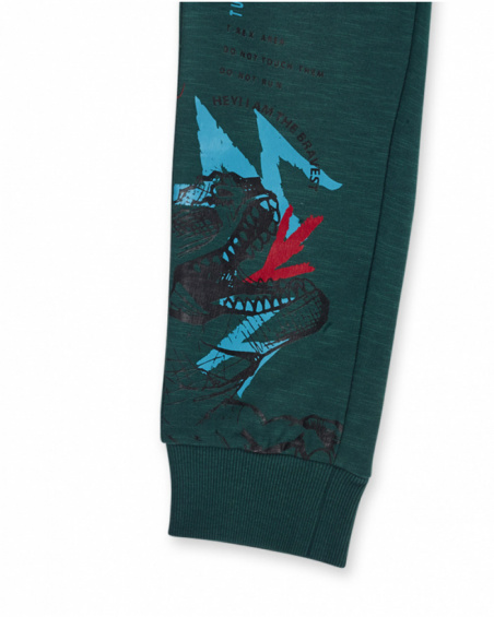 Pantalon molleton vert pour garçon New Era Pantalon molleton vert pour garçon New Era