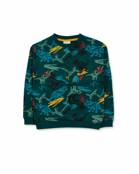 Sweat molleton vert pour garçon New Era Sweat molleton vert pour garçon New Era