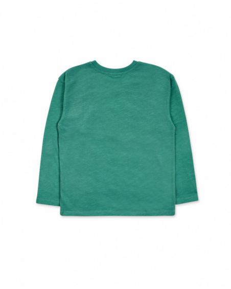 T-shirt vert en maille pour garçon New Era T-shirt vert en maille pour garçon New Era