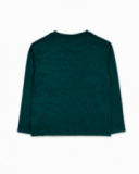 T-shirt en maille vert foncé pour garçon New Era T-shirt en maille vert foncé pour garçon New Era