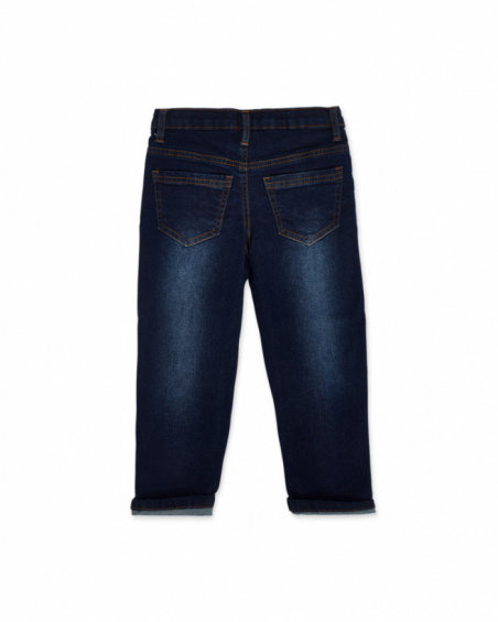 Pantalon en jean bleu garçon New Era Pantalon en jean bleu garçon New Era