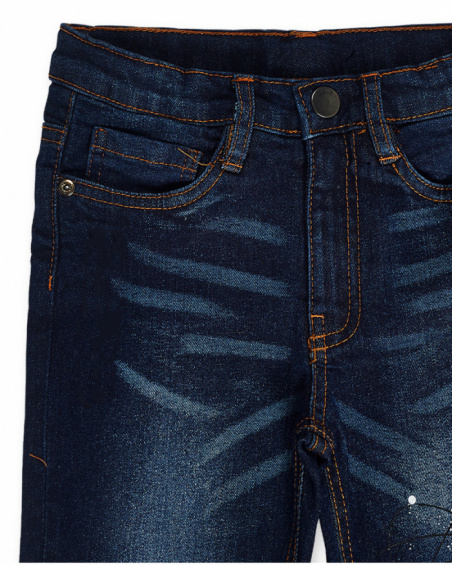 Pantalon en jean bleu garçon New Era Pantalon en jean bleu garçon New Era