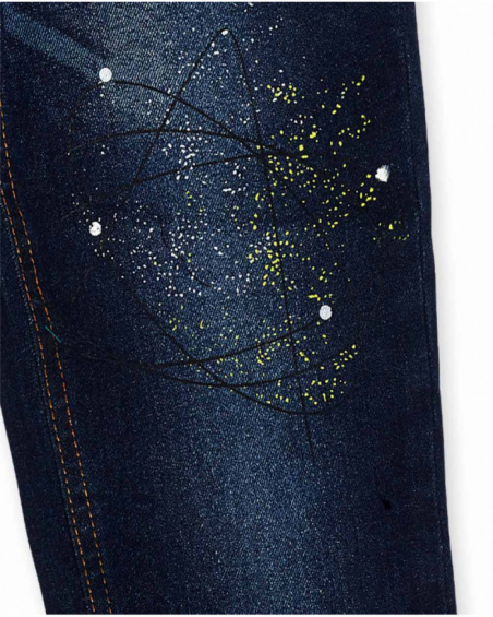 Pantalon en jean bleu garçon New Era Pantalon en jean bleu garçon New Era