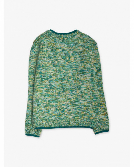 Pull vert en maille pour garçon New Era Pull vert en maille pour garçon New Era