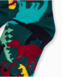 Chaussettes vertes à motifs pour garçon New Era Chaussettes vertes à motifs pour garçon New Era
