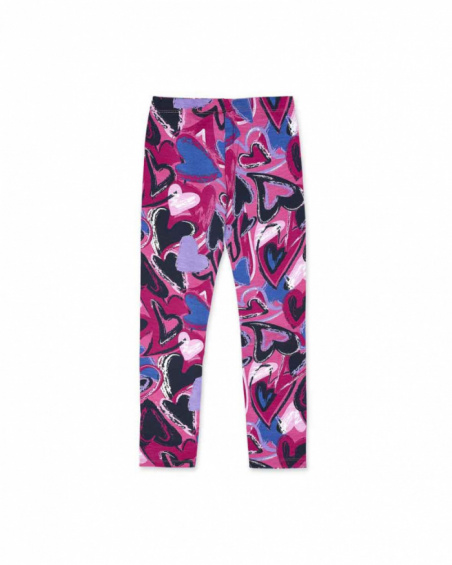 Legging en maille rose pour fille Fav Things Legging en maille rose pour fille Fav Things