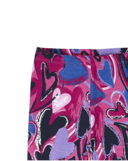 Legging en maille rose pour fille Fav Things Legging en maille rose pour fille Fav Things