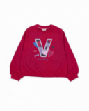 Sweat peluche fuchsia pour fille Fav Things Sweat peluche fuchsia pour fille Fav Things