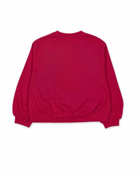 Sweat peluche fuchsia pour fille Fav Things Sweat peluche fuchsia pour fille Fav Things