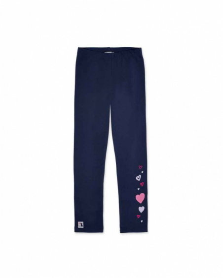 Legging en maille bleu pour fille Fav Things Legging en maille bleu pour fille Fav Things
