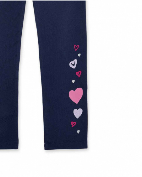 Legging en maille bleu pour fille Fav Things Legging en maille bleu pour fille Fav Things