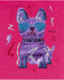 T-shirt en maille rose pour fille Fav Things T-shirt en maille rose pour fille Fav Things