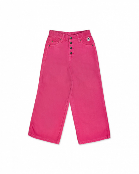 Pantalon en twill fuchsia pour fille Fav Things