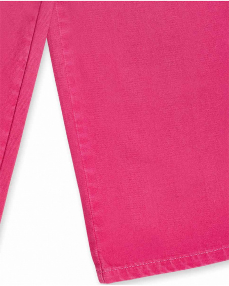 Pantalon en twill fuchsia pour fille Fav Things