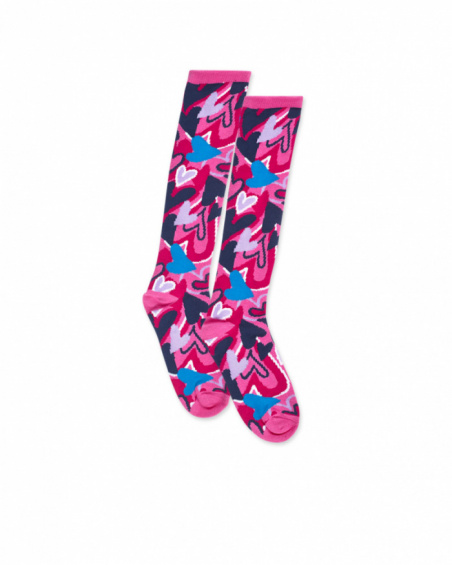 Chaussettes fille fuchsia Fav Things Chaussettes fille fuchsia Fav Things
