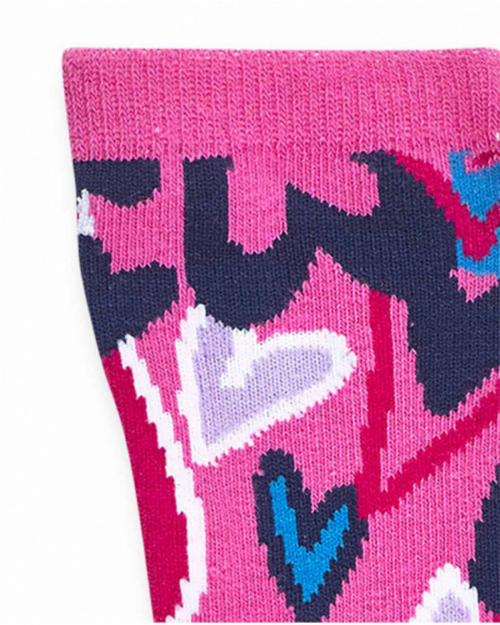 Chaussettes fille fuchsia Fav Things Chaussettes fille fuchsia Fav Things