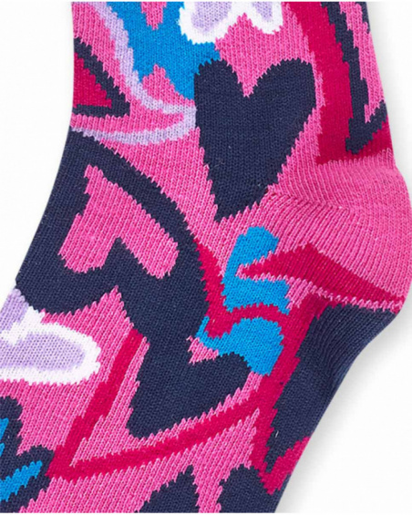 Chaussettes fille fuchsia Fav Things Chaussettes fille fuchsia Fav Things