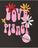 T-shirt en maille marron pour fille Natural Planet T-shirt en maille marron pour fille Natural Planet