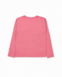 T-shirt en maille rose pour fille Natural Planet T-shirt en maille rose pour fille Natural Planet