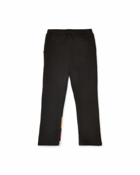 Legging en maille marron pour fille Natural Planet Legging en maille marron pour fille Natural Planet