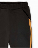 Legging en maille marron pour fille Natural Planet Legging en maille marron pour fille Natural Planet