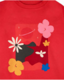 Robe en maille rouge pour fille Natural Planet Robe en maille rouge pour fille Natural Planet