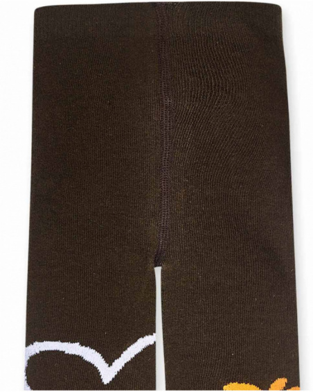 Collants marron fille Natural Planet Collants marron fille Natural Planet