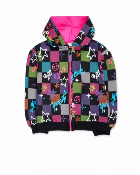 Veste peluche K-Pop fille à carreaux Veste peluche K-Pop fille à carreaux