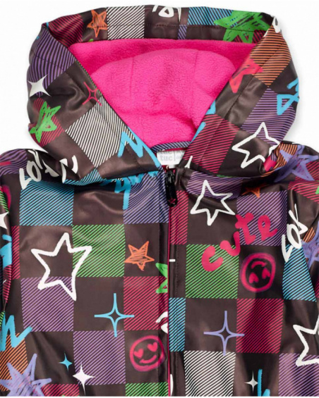 Trench à carreaux fille K-Pop Trench à carreaux fille K-Pop