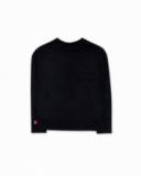 T-shirt noir en maille pour fille K-Pop T-shirt noir en maille pour fille K-Pop