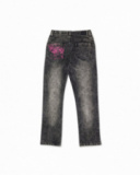 Pantalon en jean fille K-Pop gris Pantalon en jean fille K-Pop gris