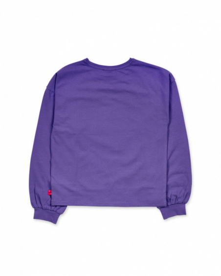 T-shirt en maille lilas pour fille K-Pop T-shirt en maille lilas pour fille K-Pop