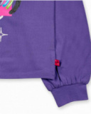 T-shirt en maille lilas pour fille K-Pop T-shirt en maille lilas pour fille K-Pop