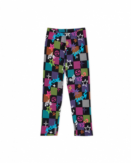 Legging fille K-Pop en maille à carreaux Legging fille K-Pop en maille à carreaux