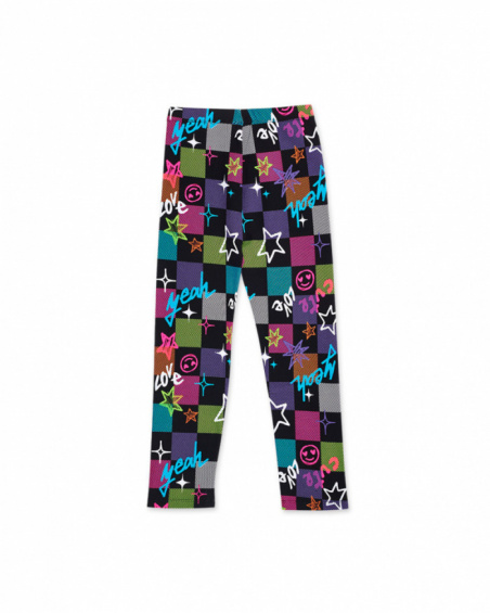 Legging fille K-Pop en maille à carreaux Legging fille K-Pop en maille à carreaux