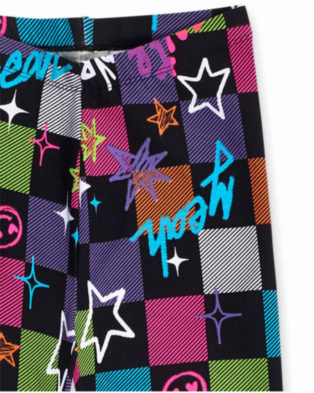 Legging fille K-Pop en maille à carreaux Legging fille K-Pop en maille à carreaux