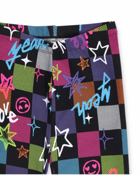 Legging fille K-Pop en maille à carreaux Legging fille K-Pop en maille à carreaux