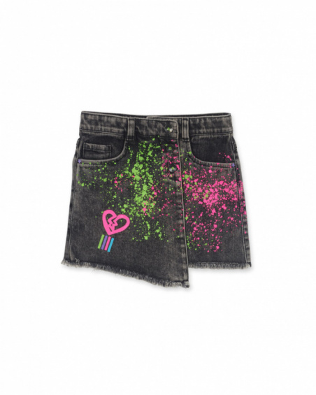 Jupe en jean grise pour fille K-Pop Jupe en jean grise pour fille K-Pop
