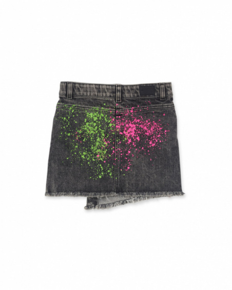 Jupe en jean grise pour fille K-Pop Jupe en jean grise pour fille K-Pop