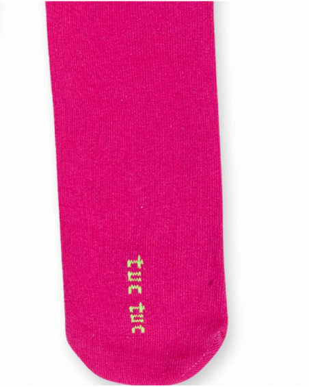 Collant fille K-Pop noir fuchsia Collant fille K-Pop noir fuchsia