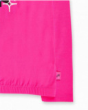 T-shirt en maille fuchsia pour fille K-Pop T-shirt en maille fuchsia pour fille K-Pop