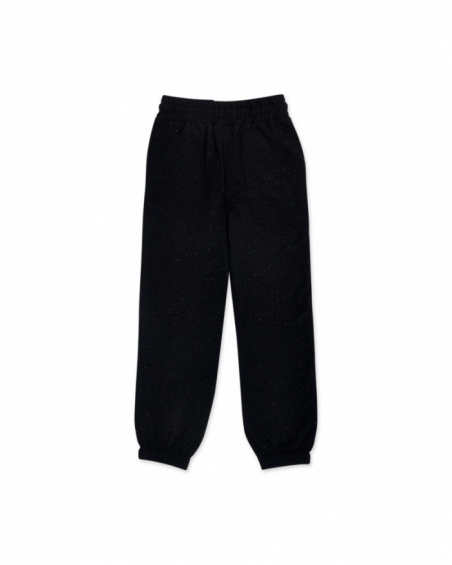 Pantalon peluche fille K-Pop noir Pantalon peluche fille K-Pop noir