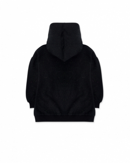 Sweat peluche noir pour fille K-Pop Sweat peluche noir pour fille K-Pop