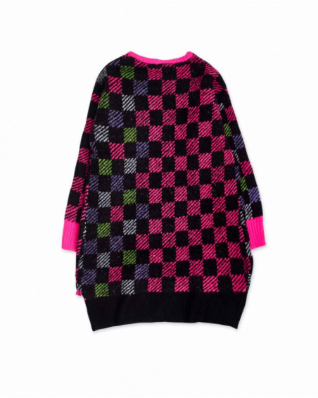 Robe K-Pop fille en maille rose Robe K-Pop fille en maille rose
