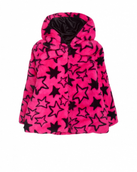 Parka fourrure rose fille K-Pop