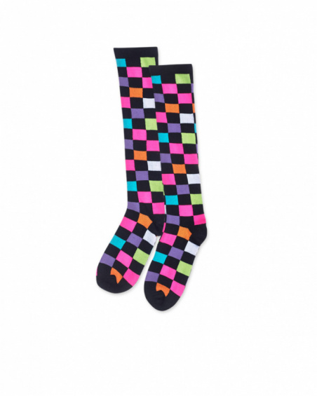 Chaussettes K-Pop fille noires Chaussettes K-Pop fille noires
