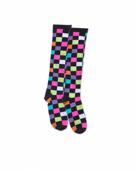 Chaussettes K-Pop fille noires Chaussettes K-Pop fille noires