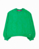 Sweat peluche vert fille Wild Flower Sweat peluche vert fille Wild Flower