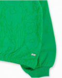 Sweat peluche vert fille Wild Flower Sweat peluche vert fille Wild Flower