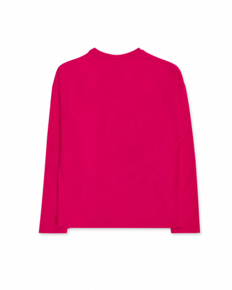 T-shirt en maille rose pour fille Wild Flower T-shirt en maille rose pour fille Wild Flower